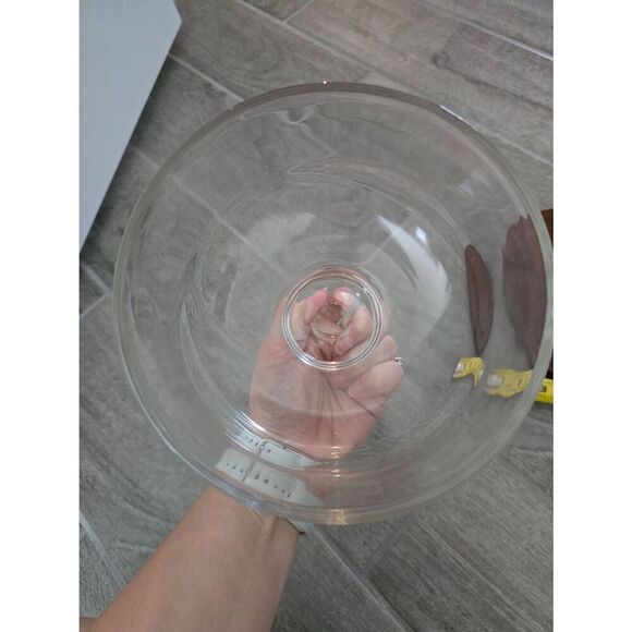 Mid-Century Modern Good‎ Wood Teak and Glass Dome Display Case Cloche - Picture 5 of 9